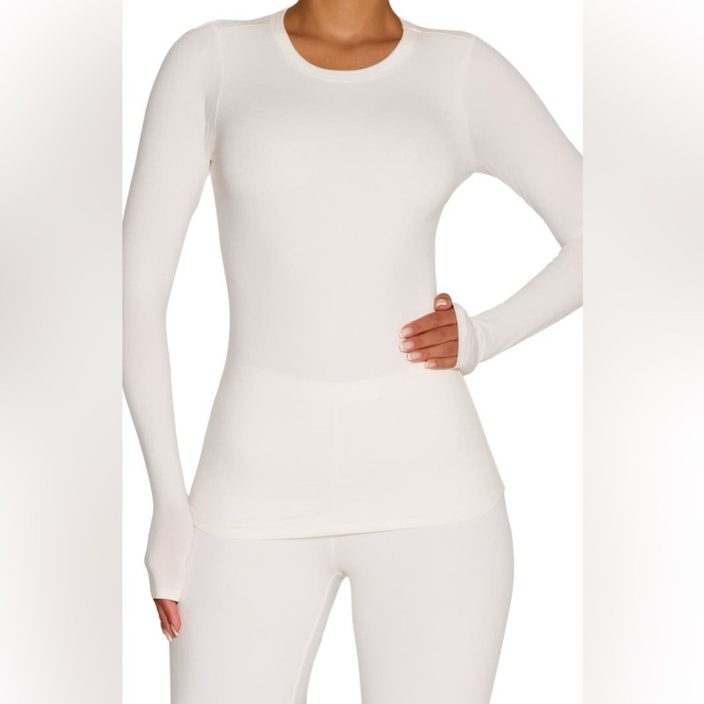 Bare Crewneck‎ Long Sleeve Top N by Naked Wardrobe Women’s Size Large